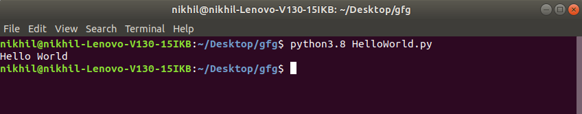 Hello-World-Python-Linux